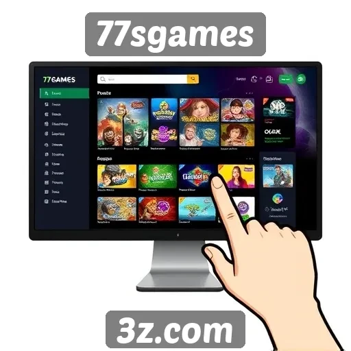 Navegação e interface do 77sgames para novos usuários